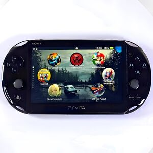 Sony PS Vita 2000 Black Handheld Console | Plug & Play | Accessories & Content